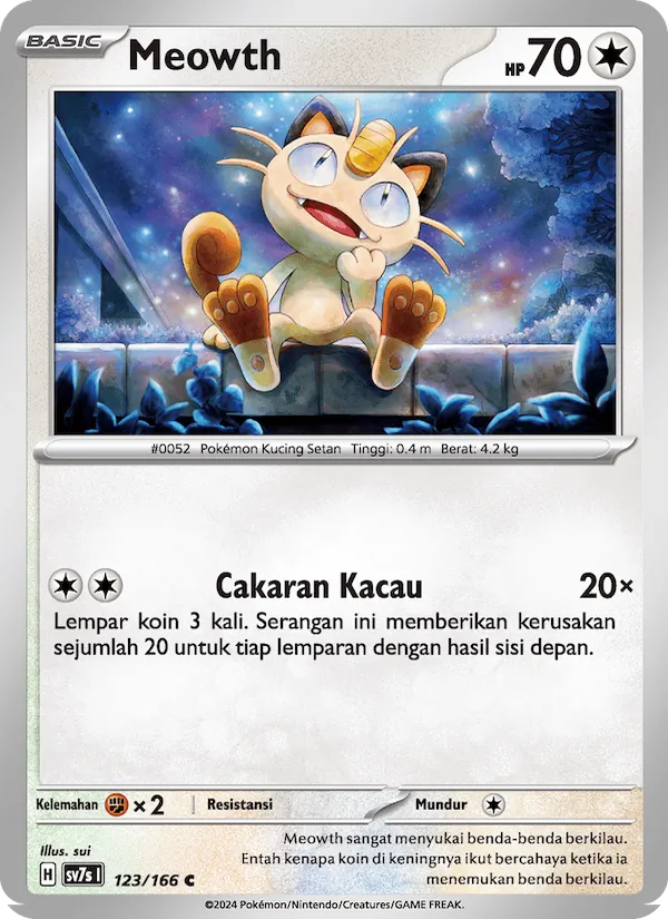 Meowth — Bimbingan Rasi 123/166