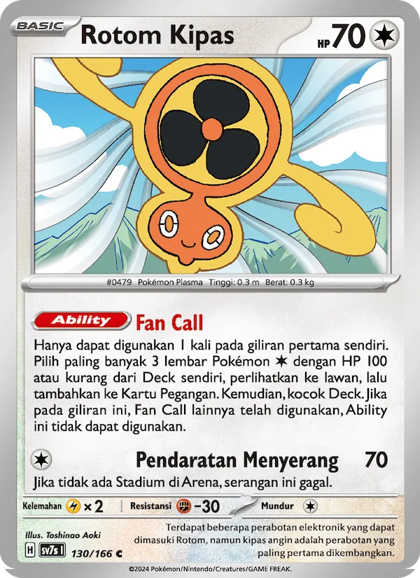 Rotom Kipas — Bimbingan Rasi 130/166
