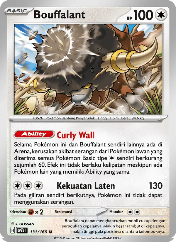 Bouffalant — Bimbingan Rasi 131/166