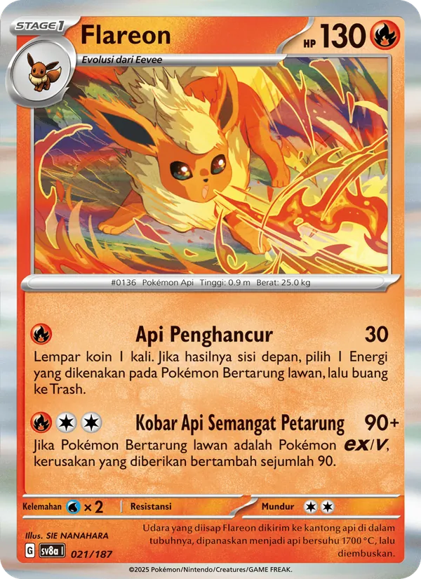 Flareon — Festival Terastal ex 021/187