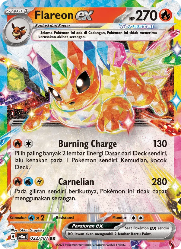Flareon ex — Festival Terastal ex 022/187