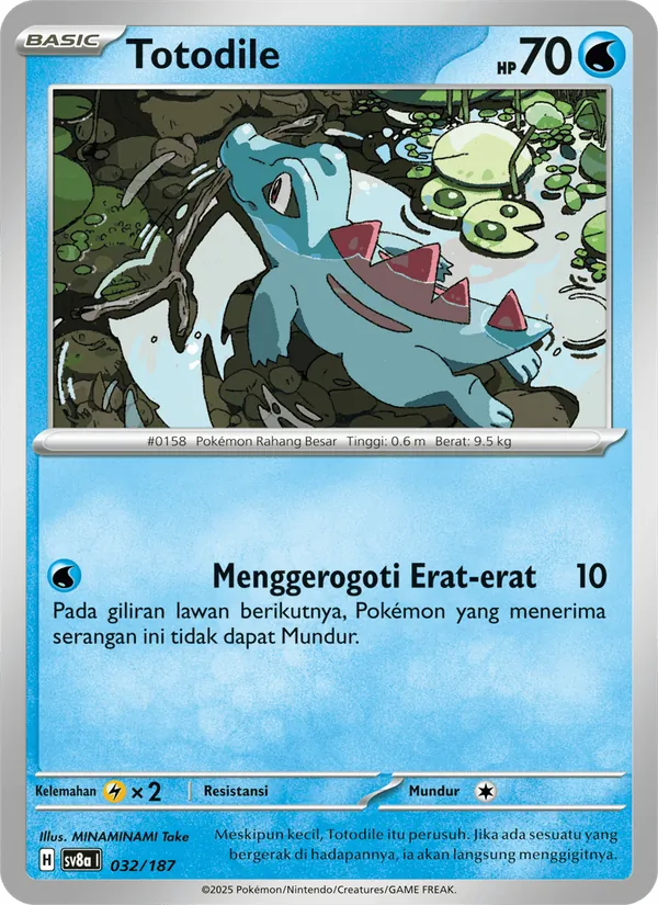 Totodile — Festival Terastal ex 032/187
