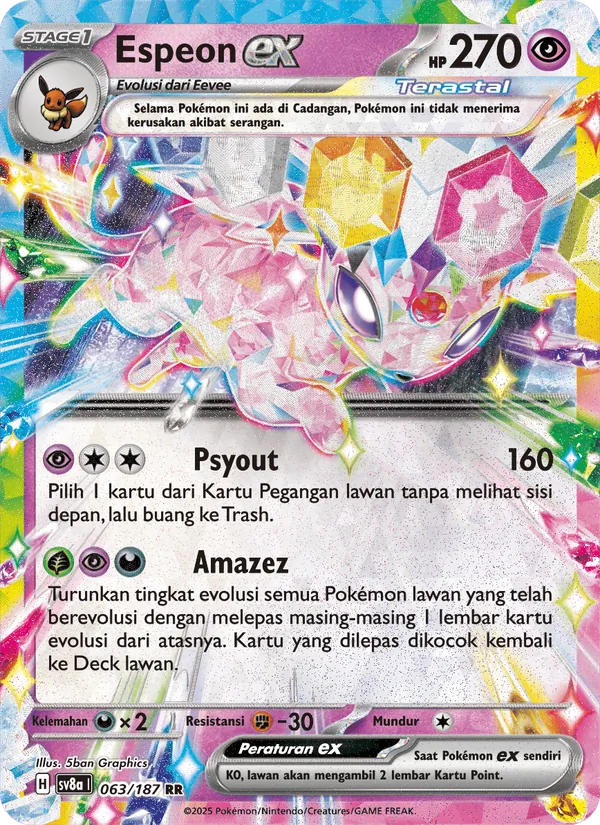 Espeon ex — Festival Terastal ex 063/187