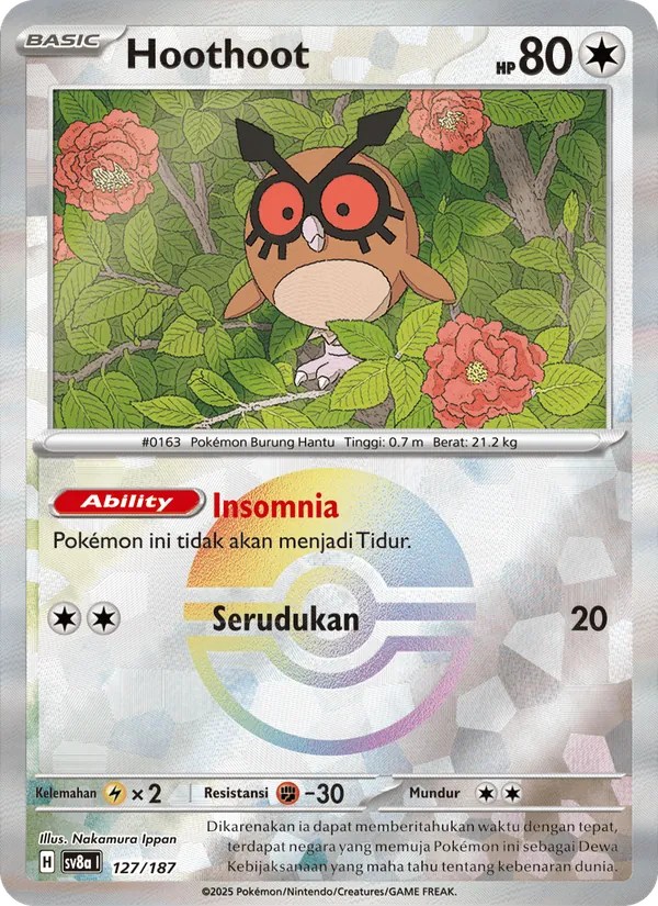 Hoothoot — Festival Terastal ex 127/187