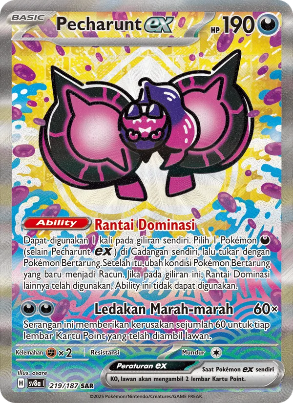 Pecharunt ex — Festival Terastal ex 219/187