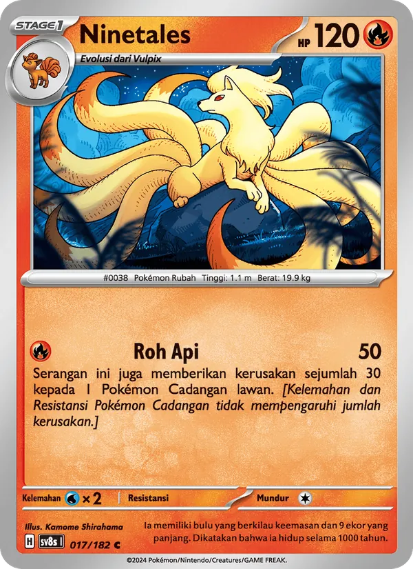 Ninetales — Kilat Rasi 017/182