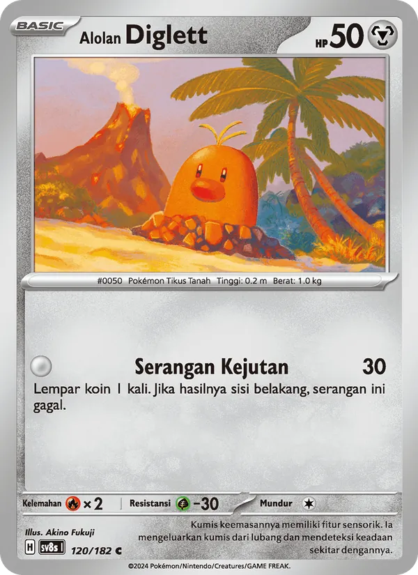 Alolan Diglett — Kilat Rasi 120/182