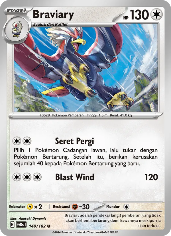 Braviary — Kilat Rasi 149/182