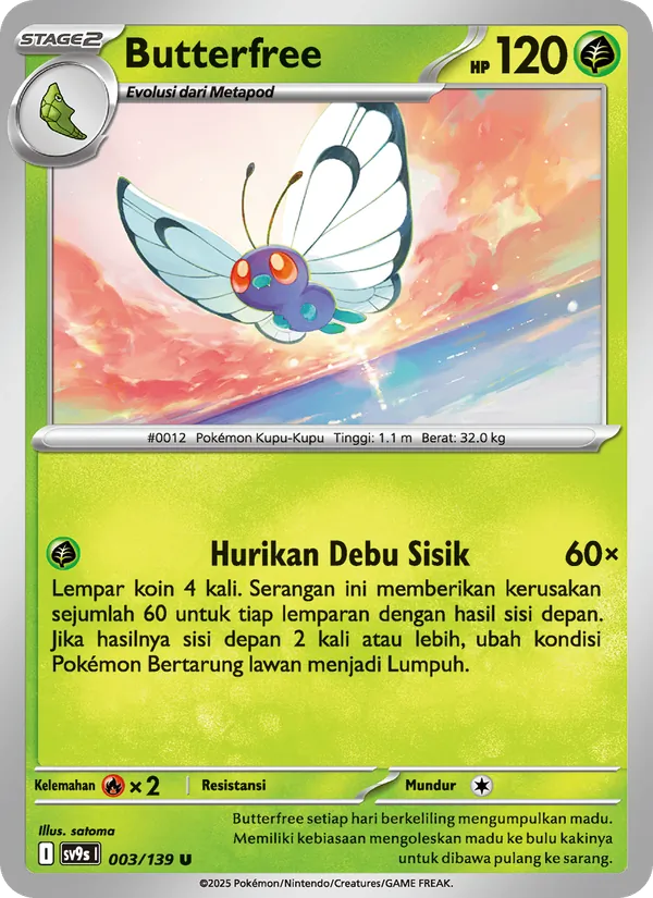 Butterfree — Ikatan Takdir 003/139