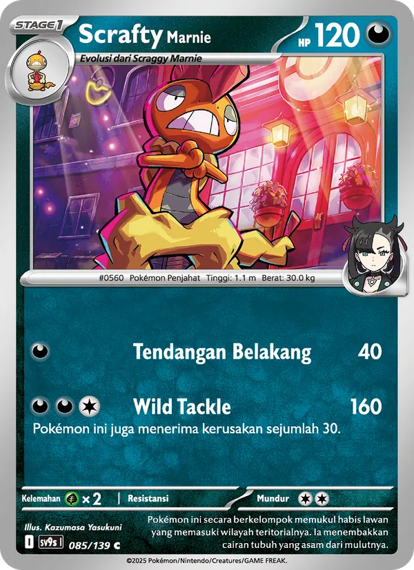 Scrafty <Marnie> — Ikatan Takdir 085/139