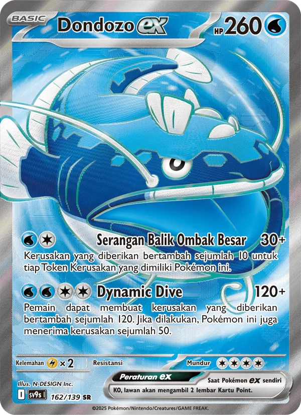 Dondozo ex — Ikatan Takdir 162/139