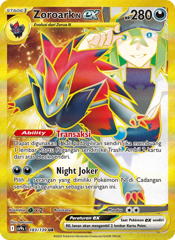 Zoroark <N> ex — Ikatan Takdir 183/139