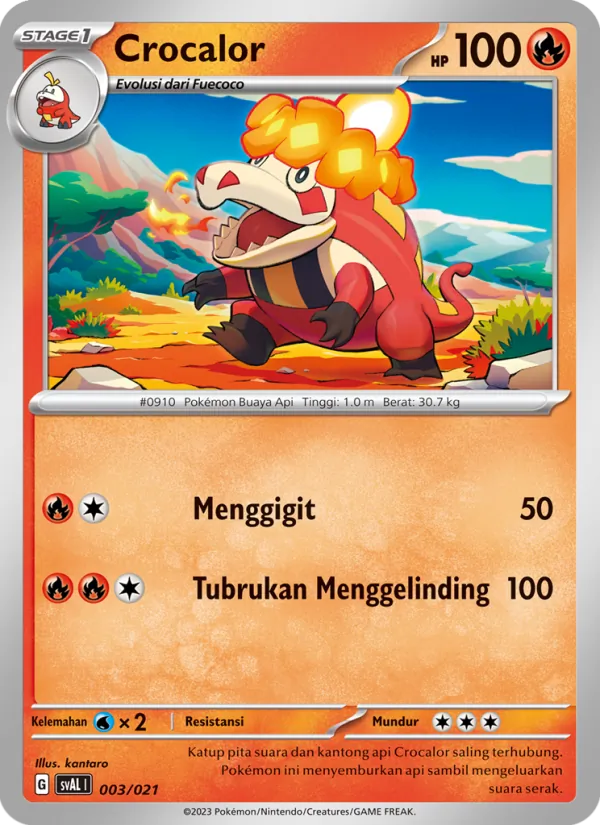 Crocalor — Sprigatito & Lucario ex 003/21