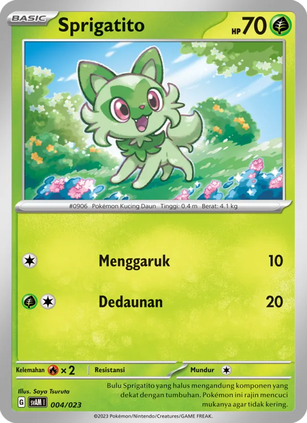 Sprigatito — Fuecoco & Ampharos ex 004/23