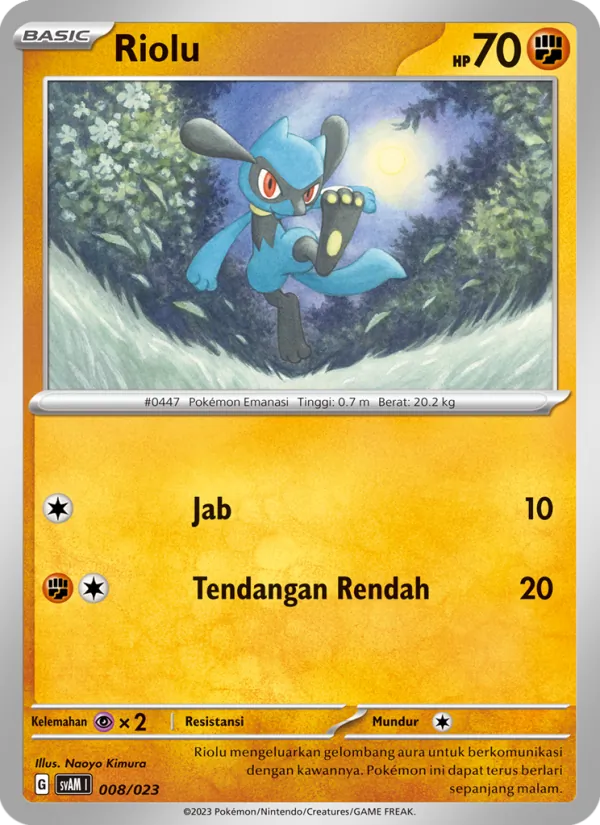 Riolu — Fuecoco & Ampharos ex 008/23