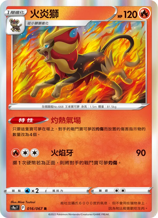 火炎獅 — 對戰地區 016/67