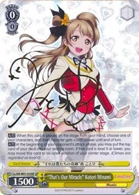 "That's Our Miracle" Kotori Minami (SP)