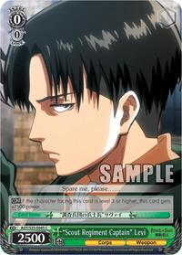 "Scout Regiment Captain" Levi