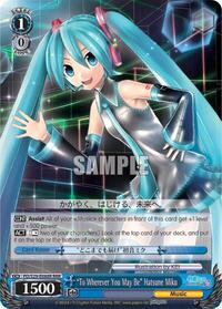 "To Wherever You May Be" Hatsune Miku (RRR)
