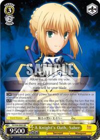 A Knight's Oath, Saber