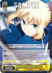 Resolution to Fight Together, Saber
