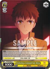 Activating a Command Seal, Shirou
