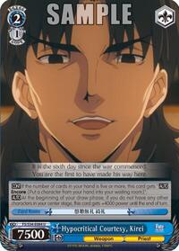 Hypocritical Courtesy, Kirei