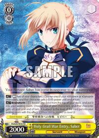Holy Grail War Entry, Saber