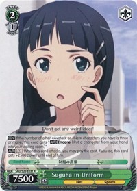 Suguha in Uniform
