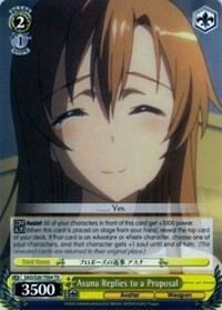 Asuna Replies to a Proposal (TD)