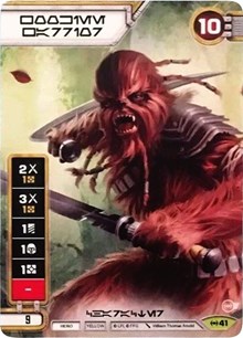 Wookiee Warrior (Extended Full Art) (Aurebesh Text)