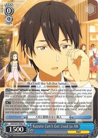 Kazuto Can't Get Used to AR