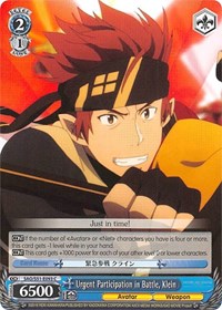 Urgent Participation in Battle, Klein