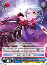 "Firm Resolution" Sayo Hikawa