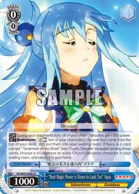 "Real Magic Power is Down to Luck Too" Aqua