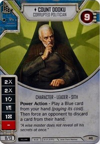 Count Dooku - Corrupted Politician (Card Only)