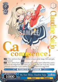 My Own Shine, Claudine Saijo (SP)