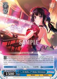 "... H-Hello?" Rinko Shirokane (SR)