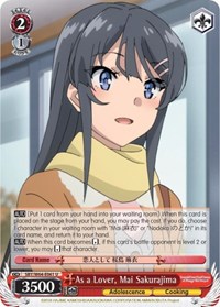 As a Lover, Mai Sakurajima