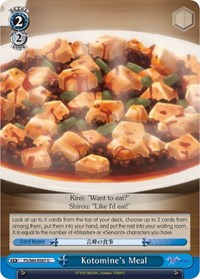 Kotomine's Meal