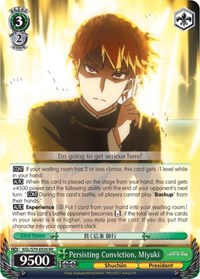 Persisting Conviction, Miyuki