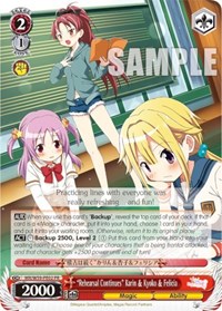 "Rehearsal Continues" Karin & Kyoko & Felicia