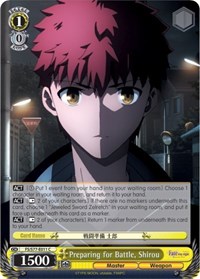 Preparing for Battle, Shirou