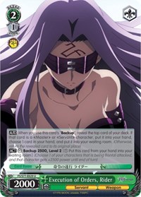 Execution of Orders, Rider