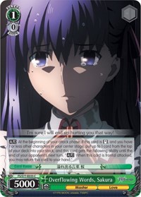 Overflowing Words, Sakura