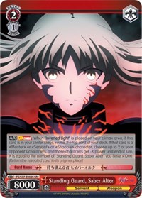 Standing Guard, Saber Alter (SR)