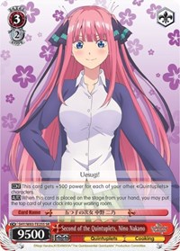 Second of the Quintuplets, Nino Nakano (SR)
