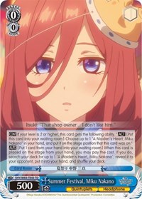 Summer Festival, Miku Nakano