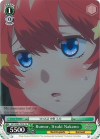 Rumor, Itsuki Nakano