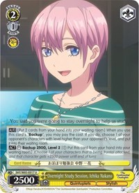 Overnight Study Session, Ichika Nakano